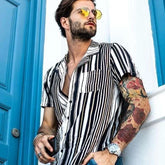 Men's Hawaiian Cotton Blend Shirt - Perfect for Summer Holidays - Himpall